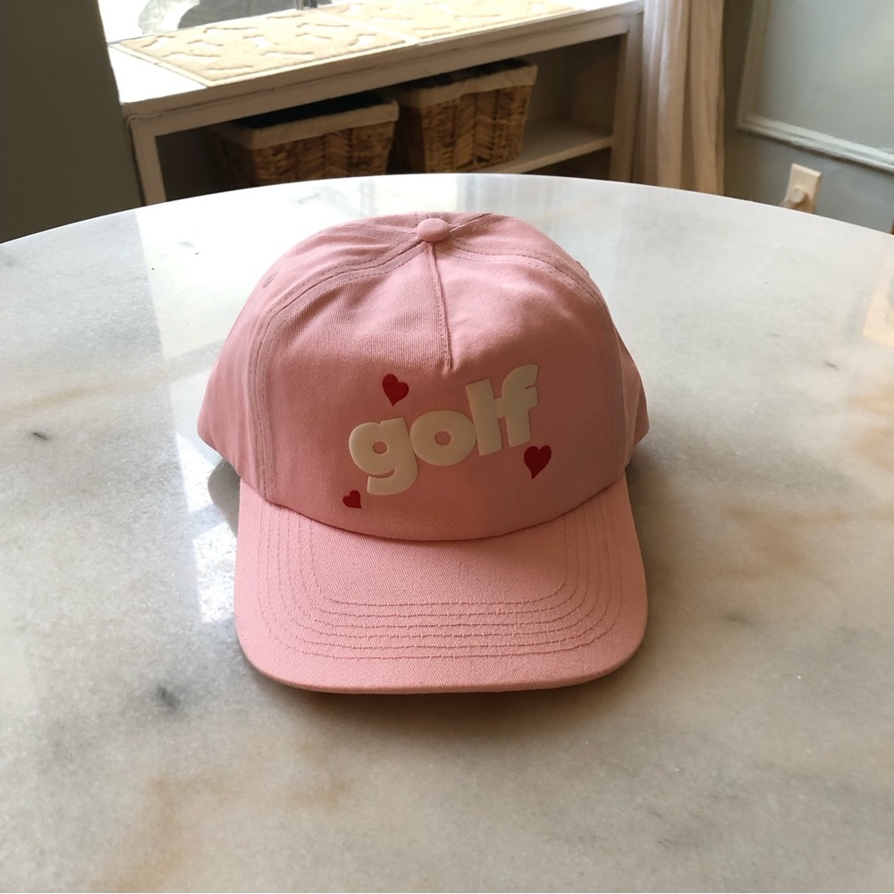 GOLFWANG Pink with White Puffy Letter Snap Back